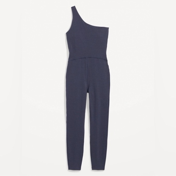 NWOT! Blue One-Shoulder PowerChill 7/8-Length Bodysuit - PETITE SIZES ONLY - Picture 5 of 12